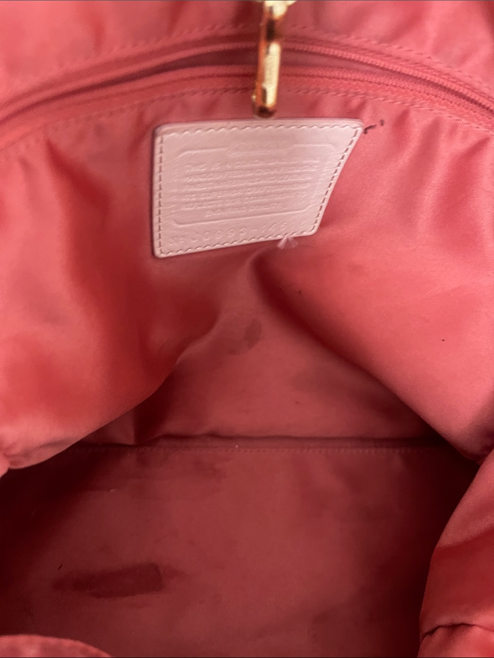 Coach Patchwork C Logo Tote in Yellow, Red and Brown - Picture 9 of 13